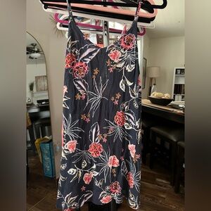 Roxy Navy Floral Mini Dress